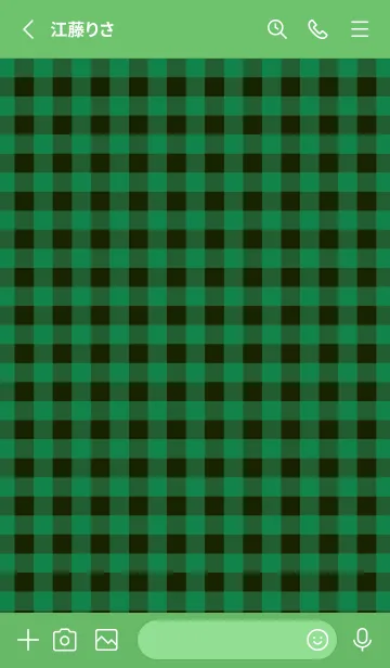 [LINE着せ替え] ハート ギンガムチェック 82の画像2