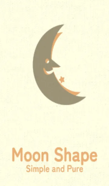 [LINE着せ替え] 月型の着せかえ 灰汁色の画像1