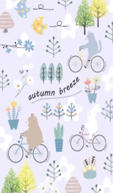 [LINE着せ替え] purple♡秋風12_1の画像1