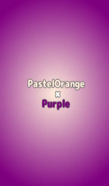 [LINE着せ替え] パステルオレンジ●パープル.TKCの画像1