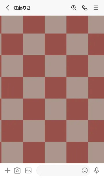 [LINE着せ替え] 小豆色■くすみブラウン.TKCの画像2