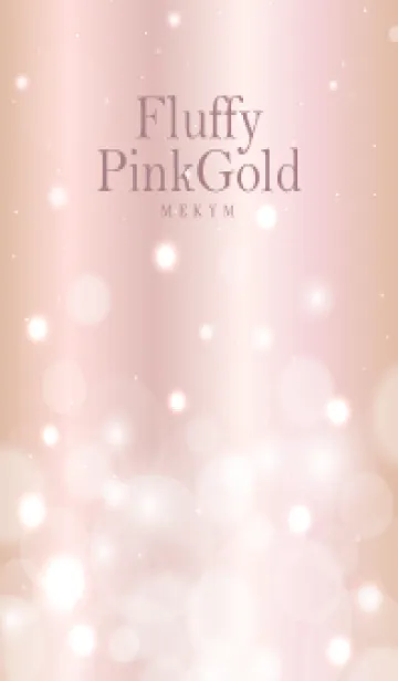 [LINE着せ替え] Fluffy Pink Gold HEART - MEKYM 20の画像1