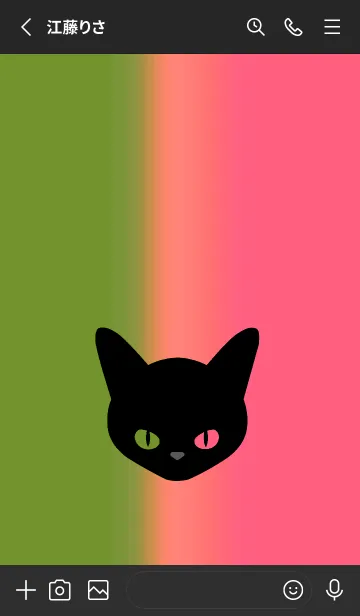 [LINE着せ替え] ブラック キャット 206の画像2