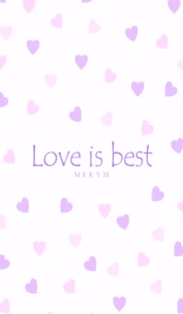 [LINE着せ替え] Love is best PURPLE PINK-MEKYM 15の画像1