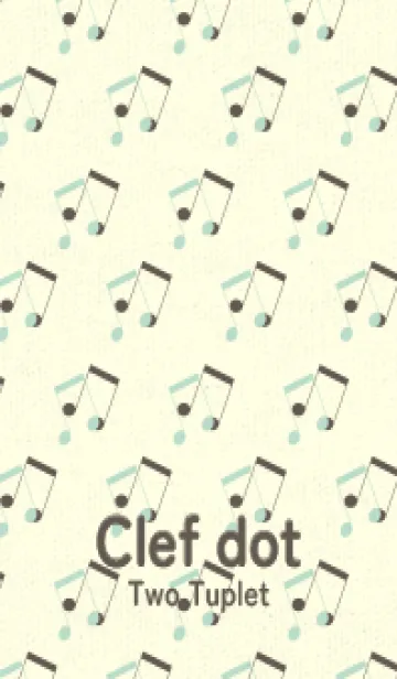 [LINE着せ替え] 2連符柄  オパールグリーンの画像1