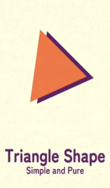 [LINE着せ替え] 三角型の着せかえ 黄丹の画像1