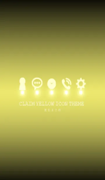 [LINE着せ替え] CLAIM YELLOW ICON THEME -MEKYM-の画像1