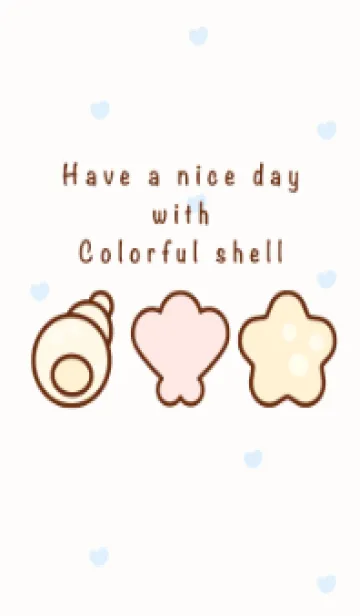 [LINE着せ替え] Pastel shells theme 5の画像1