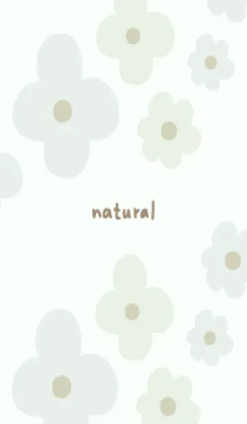 [LINE着せ替え] 2色の花 くすみカラー18の画像1