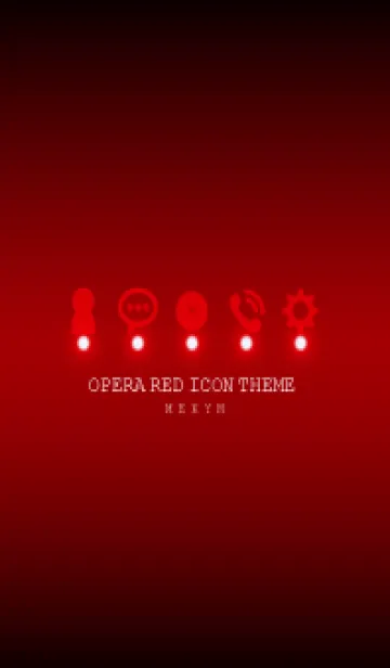 [LINE着せ替え] OPERA RED ICON THEME -MEKYM-の画像1