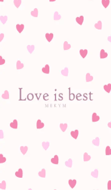 [LINE着せ替え] Love is best PINK-MEKYM 15の画像1