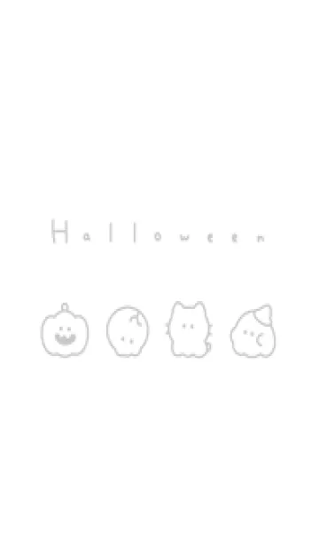 ゆるいハロウィン /白とグレーの着せ替えメイン画像
