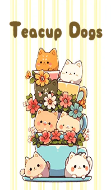 [LINE着せ替え] Teacup dogの画像1