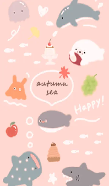 [LINE着せ替え] red♡ゆるい海14_1の画像1