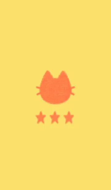 [LINE着せ替え] ねことお星さま(yellow02)の画像1
