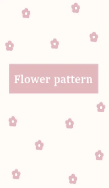 [LINE着せ替え] flower pattern (rosepink)の画像1