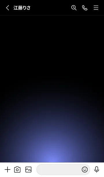 [LINE着せ替え] Simple Light -COOL BLACK- 7の画像2