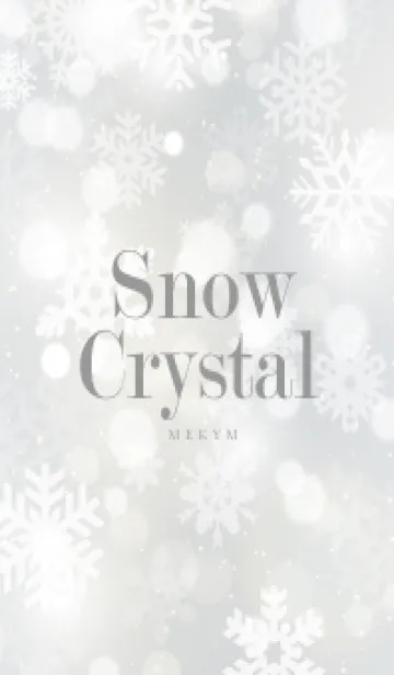 [LINE着せ替え] SnowCrystal-WHITEの画像1