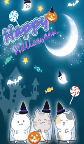 [LINE着せ替え] blue☆ハッピーハロウィン02_1の画像1