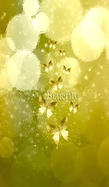 [LINE着せ替え] 金運♡幸運を呼び込む八蝶*185 GOLDの画像1