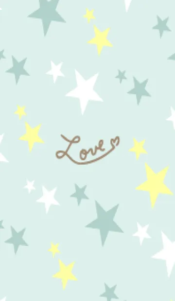 [LINE着せ替え] 3色の星14の画像1