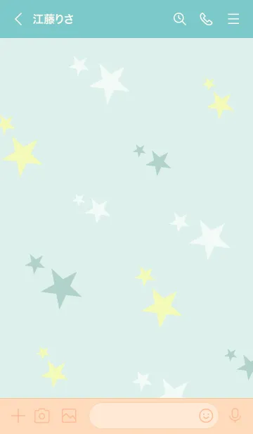 [LINE着せ替え] 3色の星14の画像2