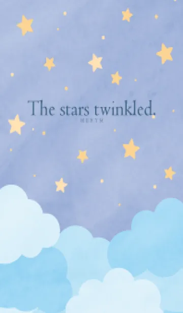 The stars twinkled - BLUE 11の着せ替えメイン画像