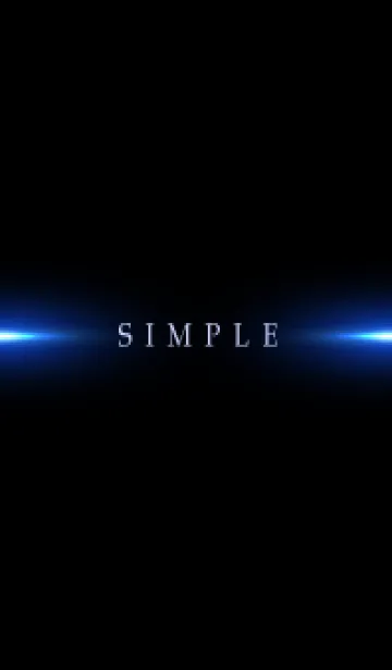 SIMPLE BLUE LIGHT -BLACK- 7のLINE着せ替え