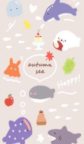 [LINE着せ替え] pinkbrown♡ゆるい海08_1の画像1