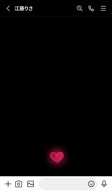 [LINE着せ替え] BLACK-HEART LIGHT 17の画像2