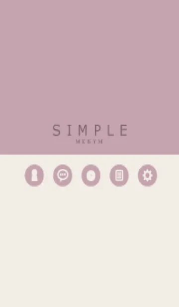 [LINE着せ替え] SIMPLE-ICON PINK 8の画像1