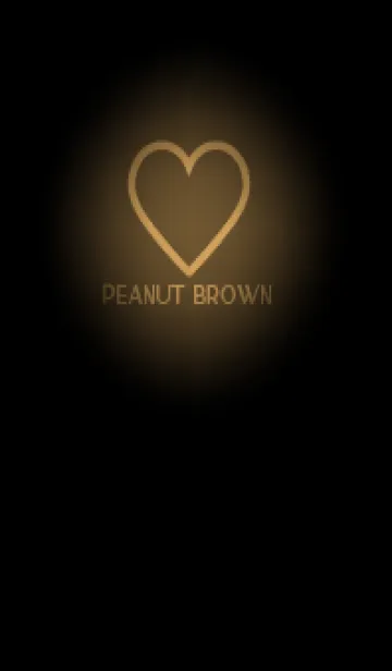 [LINE着せ替え] Peanut Brown Neon Theme V5 (JP)の画像1