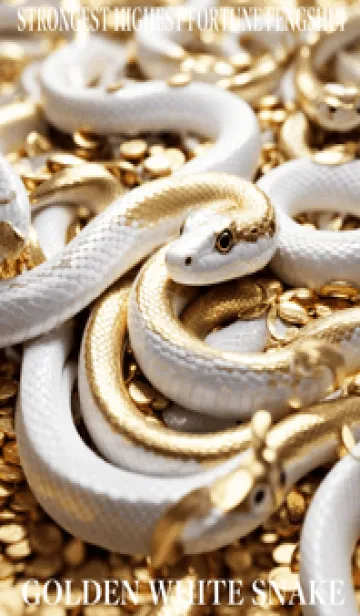 [LINE着せ替え] 金運上昇 黄金と白蛇 幸運の46の画像1