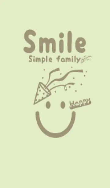 [LINE着せ替え] スマイル＆ハッピー ティーグリーンの画像1