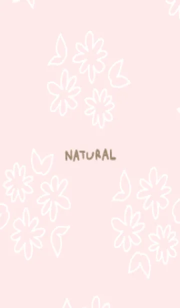 [LINE着せ替え] 白い線の丸い花3の画像1