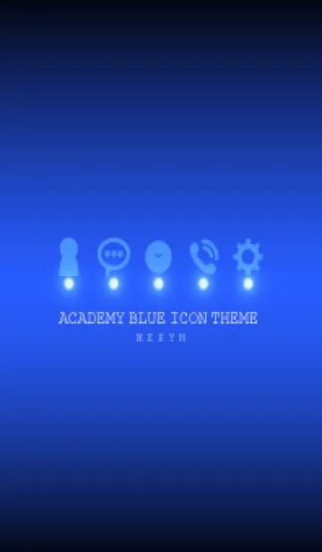 [LINE着せ替え] ACADEMY BLUE ICON THEME -MEKYM-の画像1