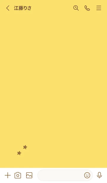 [LINE着せ替え] ねことお星さま(yellow06)の画像2