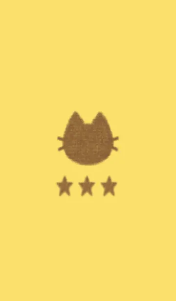 [LINE着せ替え] ねことお星さま(yellow07)の画像1