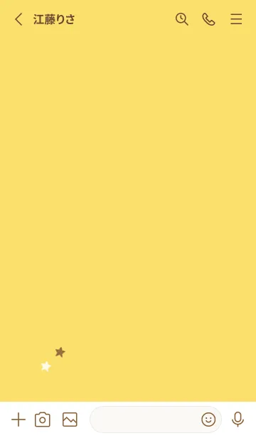 [LINE着せ替え] ねことお星さま(yellow08)の画像2