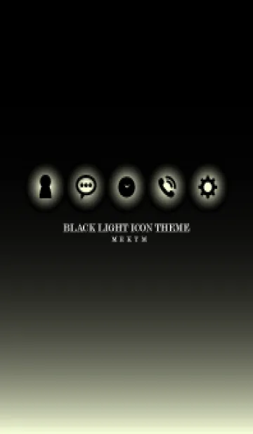 [LINE着せ替え] BLACK-LIGHT ICON THEME 17の画像1