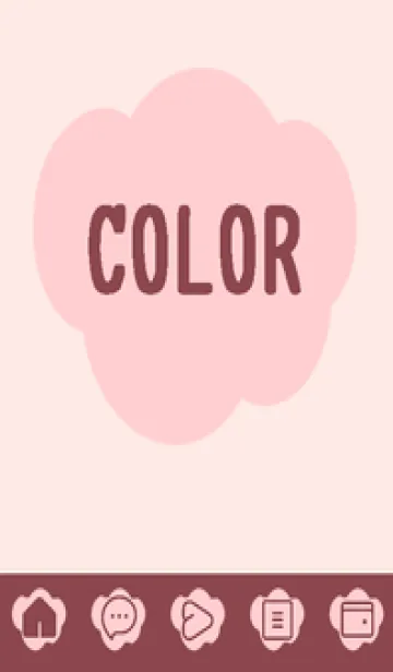 [LINE着せ替え] pink color U37の画像1