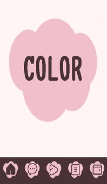 [LINE着せ替え] pink color U40の画像1