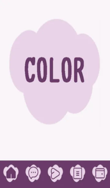 [LINE着せ替え] purple color U38の画像1