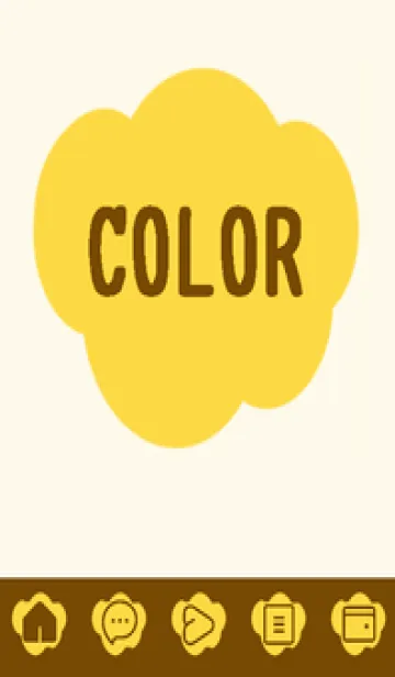 [LINE着せ替え] yellow color U39の画像1