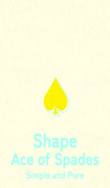 [LINE着せ替え] スペードのきせかえ ペールレモンの画像1