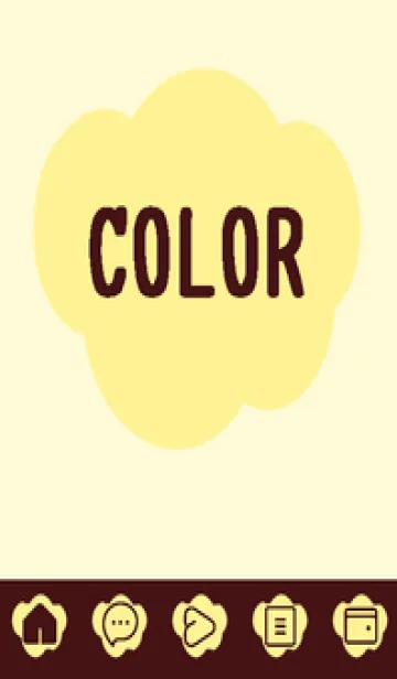 [LINE着せ替え] yellow color U40の画像1