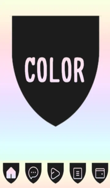 [LINE着せ替え] blue color rainbow X02の画像1