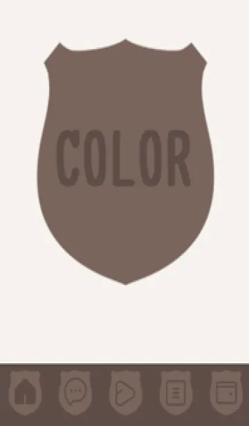 [LINE着せ替え] beige color V36の画像1