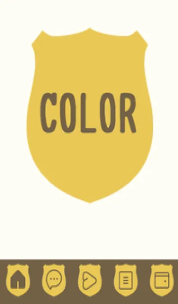 [LINE着せ替え] beige color V37の画像1