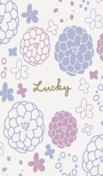 [LINE着せ替え] 北欧風 花と輪22の画像1